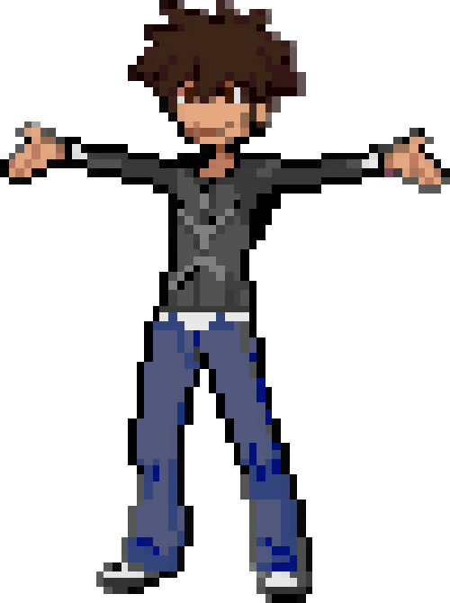 A pokemon trainer sprite.